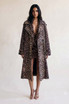 Leopard Double Breasted Overcoat
