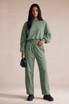 Ruched Sleeves Hoodie and Trouser Loungewear 