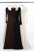 Shimmer Drape Off Shoulder Maxi