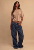 Puff Sleeves Cropped Blouse