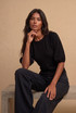 Puff Sleeves Cropped Blouse