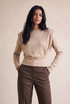 Padded Shoulders Cinched Blouse