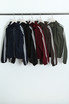 Stripes Gathered Neck Track Jacket