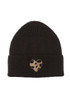 Leopard Heart Knitted Beanie Hat