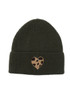 Leopard Heart Knitted Beanie Hat