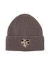 Leopard Heart Knitted Beanie Hat