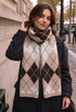 Argyle Knitted Scarf