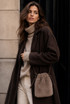 Faux Fur Cross Body Pouch Bag