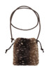 Faux Fur Cross Body Pouch Bag