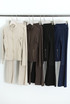 Panelled Fitted Gym Jacket And Flare Trouser Set