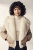 Chunky Faux Fur Collar Puffer Jacket