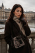 Fawn Faux Fur Cross Body Pouch Bag