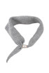 Pearl Clasp Knitted Neck Scarf