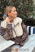Teddy Fleece Collar Leopard Jacket