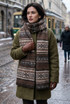 Fair Isle Knitted Scarf