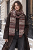 Fair Isle Knitted Scarf