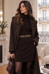 Metal Link Elasticated Waist Belt 