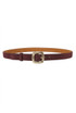 Oversized Buckle Suede Belt 