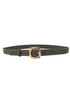 Oversized Buckle Suede Belt 