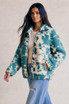 Cow Print Teddy Fur Jacket