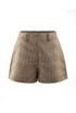 Brown Tweed Shorts