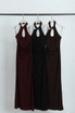 Ruched Keyhole Maxi Dress