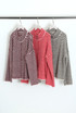 Striped Fuzzy Zip Up Jumper