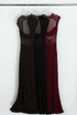 Open Back Sleeveless Lace Maxi Dress