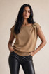 Sleeveless Knitted Top With Buckle