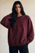 Oversized Embroidered Amour Sweatshirt