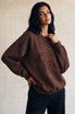 Oversized Embroidered Amour Sweatshirt
