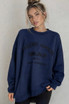 Oversized Embroidered Amour Sweatshirt
