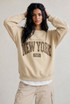 Oversized New York Applique Sweatshirt