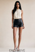 Faux Leather High Waisted Shorts