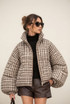 Gingham Padded Jacket