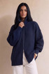  Oversized Full Zip Cardigan