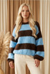 Wide Stripe Round Neck Jumper