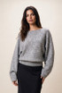 Boat Neck Slouchy Knit Jumper