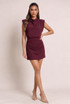 Draped Cinched Waist Mini Dress(PRE ORDER)