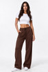 Side Pleat Wide Leg Jogger 