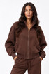Panelled Full Zip Sweatshirt