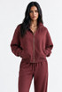 Panelled Full Zip Sweatshirt