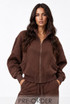 Panelled Full Zip Sweatshirt