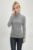 Striped High Neck Top