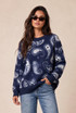 Paisley Crew Neck Jumper