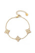 White Clover Motif Bracelet 