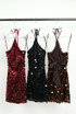 Sequin Halterneck Tie Back Mini Dress