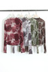 Mock Neck Floral Mesh Top