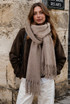 Long Soft Tassel Scarf