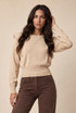 Fine Knit Padded Shoulder Jumper 